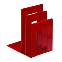 STEELMASTER Deluxe Bookend Sorter, 8.06 x 7 x 5 Inches, Red (241873S07)