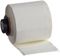 Brady PTS-1.90-750-321 TLS 2200 and TLS PC Link 1.9" Width x 0.75" Height, B-321 Heat-Shrink Polyolefin, Matte Finish White BradySleeve Marker (250 per Roll)