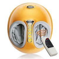 MISS&YG Shiatsu Foot Massager,Automatic High-End Foot Massager with Heating System,Soothes Foot Muscle Fatigue,Yellow