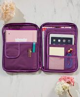 School Organizer for Tablets, Supplies - Fits iPad Air, Pro, Mini - Chevron