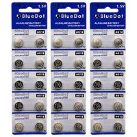 BlueDot Trading AG12 LR43 Battery, 30 Count