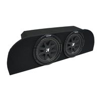 Compatible with 2003-2008 Nissan 350Z Coupe Under Strut Kicker Comp C10 Dual 10" Sub Box Enclosure - Final 2 Ohm