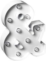 Darice White Metal Marquee Letter - & - 9.87" Tall, White Finish