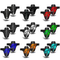 NICEDACK Mountian Bicycle Fender, MTB Mud Guard，2+1 PCS Front and Rear Bike Fender，Bike Mudguard Fits 26", 27.5", 29" Suitable for Bicycles (Fat Bike Wheel and Children Bicycle) (Blue)