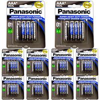 40pc Panasonic AAA Batteries Super Heavy Duty Power Carbon Zinc Triple A Battery 1.5v