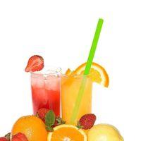 Sikye Reusable Silicone Straws,Flexible Bend/Straight Jumbo Smoothies Straws - Assorted Colors (Green (Straight))