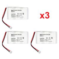 3 Fenzer Rechargeable Cordless Phone Batteries for GE 5-2729 Sanik 3SN-2/3A60-S-J1 Cordless Telephone Battery Replacement Packs