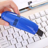 SUJING Mini USB Vacuum Cleaner, Computer Dust Collector Keyboard Vacuum Sweeper Cleaning Kits Tools for Keyboard (Blue)