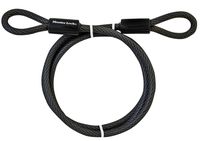 Master Lock 78DPF Heavy Duty Looped End Cable, 6 Feet Braided Steel, 3/8-inch Diameter