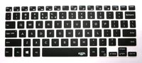 BingoBuy US Layout Keyboard Protector Skin Cover for Dell Inspiron 13-7347 13-7348 13-7359 13-7352 13-7353 15-7547 15-7548 XPS 13-9343 13-9350 13-9360 with BingoBuy Credit Card Case (semi-Black)