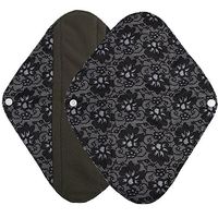 Jonerytime❤️Reusable Bamboo Cloth Washable Menstrual Pad Mama Sanitary Towel Pad (M, Black)