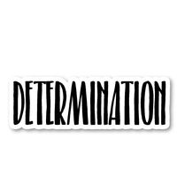 Determination Sticker Inspirational Quotes Stickers - Laptop Stickers - Vinyl Decal - Laptop, Phone, Tablet Vinyl Decal Sticker S183197
