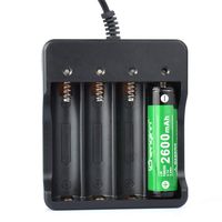 Hellofishly Charger for Rechargeable Batteries18650 Battery Li-ion 3.7V Rechargeable Batteries for 1200mAh LED Flashlight