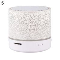 Wireless Bluetooth Speaker LED Mini Portable Outdoor USB Music Sound Play - White