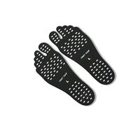 KingNew Invisible Shoes Anti skid Foot Pad,Portable Beach Non slip Heat Resistant Environmental Adhesive Insole for Kid Men Women General(Black, S)