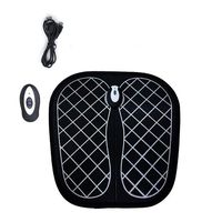CHAONAO Foot Massage Mat, USB Rechargeable 1~10 Intensity Levels Six Modes Foot Massager for Promoting Blood Circulation Relaxing Pressure Muscle Pain Relief,Black