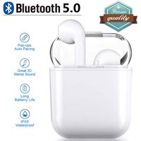 StateGaryg Wireless Earbuds Bluetooth Headphones Sweatproof Sports with Headset Charging Case Mini Size HD Stereo in-Ear Noise Canceling Earphones with Mic for Phone iOS Android Smart Phone