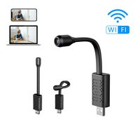 Mini USB Hidden Camera, Spy WiFi Security Camera HD Wireless Body Cam with USB Universal Interface, Cloud Storage, Live Remote Monitoring for Mobile Phone, Window Pc