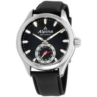Alpina Men's AL-285BS5AQ6 Horological Smart Analog Display Swiss Quartz Black Watch