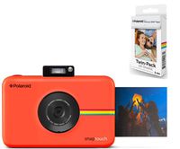 Polaroid Snap Touch Instant Digital Camera (Red) with 20 Sheets Zink Paper.