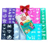 104 No Mess Foolproof Face & Body Paint Stencils - No Art Skills Required Designs - for Kids Ages 3 Upwards by Ava and Frank. Easy Fun for Birthday Parties, Events, Christmas, or as a Gift