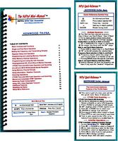 Kenwood TH-F6A / TH-F7E Mini-Manual and Dual Card Combo by Nifty Accessories
