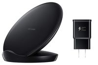 Samsung Qi Certified Fast Charge Wireless Charger Stand (2018 Edition) Universally Compatible with Qi Enabled Smartphones - US Version - Black - EP-N5100TBEGUS