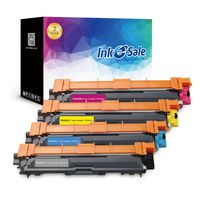 INK E-SALE Compatible Toner Cartridge Replacement for Brother TN221 TN225 TN-221 TN-225 (KCMY, 4-Pack), for use with Brother HL3170CDW HL-3170CDW, HL3140CW HL3180CDW, MFC9130CW MFC9330CDW MFC9340CDW