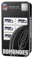 MasterPieces NFL Seattle Seahawks, Double Six Collector Edition Dominoes Game, For Ages 3+