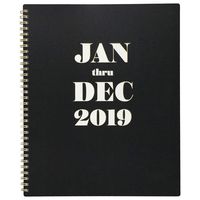 Emily + Meritt 2019 Weekly & Monthly Planner, 8-1/2" x 11", Large, The Foiled Jan Through Dec Planner (EM101-900)