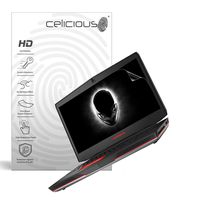 Celicious Vivid Invisible Glossy HD Screen Protector Film Compatible with Dell Alienware 15 r3 (Non-Touch) [Pack of 2]