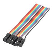 uxcell 10Pcs 10cm Length Female 2.54mm Pitch 2P Single Head Jumper Wire Cable