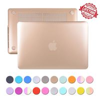 MacBook Pro 13 inch Case Cover, IC ICLOVER Matte Plastic Hard Shell Snap on Protective Case for Apple MacBook Pro 13.3" with CD-ROM Drive Mode [A1278] - Gold