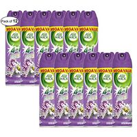 Air Wick MEGA-SIZE 4 in 1 Aerosol Air Freshener, 18 oz Aerosol, Lavender & Chamomile (Pack of 12)
