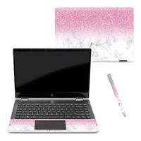 Mightyskins Skin Compatible with Pavilion X360 14" (2018) - Marble Glitz | Protective, Durable, and Unique Vinyl Decal Wrap Cover | Easy to Apply, Remove, and Change Styles | Made in The USA