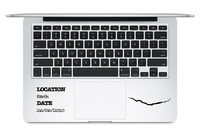 Doctor Who A Crack in Time and Space 26 06 2016 Keyboard Trackpad Apple MacBook Laptop Decal Vinyl Sticker Apple Mac Air Pro Sticker