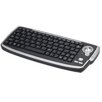 Wireless Multimedia Keyboard with Trackball and Scroll Wheel for PC HTPC IPTV Smart TV and Android TV Box Media Player