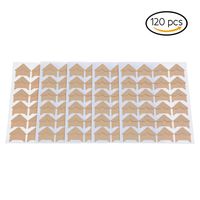 5 Sheets Photo Mounting Corners Sticker 120 Pieeces Self Adhesive Cardstock Corner for DIY Scrapbooking Picture Album Personal Journal Dairy and More(Khaki)