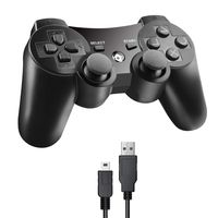 Etpark PS3 Wireless Controller, Bluetooth Gamepad for Playstation 3 with Dualshock3 Sixaxis,USB Charger Cable Cord