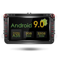 EGOSONIC 8 Inch Android 9.0 Double Din in Dash DSP Car Stereo DVD Player GPS SWC Reversing for VW Jetta Passat Golf Beetle Caddy Tiguan Scirocco Octavia Altea Touran Amarok EOS