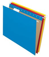 Pendaflex Recycled Hanging Folders, Letter Size, Assorted Colors, 1/5 Cut, 25/BX (81612)