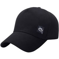 XGao Baseball Hats for Women, Unisex Womens Men Women Smile Baseball Cap Snapback Hat Adjustable Caps Breathable Casual Outdoor Kids Boys Girls Hats for Sunshade Visor Classic (Black)