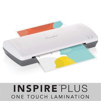 Swingline Laminator, Thermal, Inspire Plus Lamination Machine, 9 inches Max Width, Quick Warm-Up, Includes Laminating Pouches, White/Gray (1701857ECR)