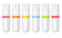 POM 6-Pack White Pepper Spray Pocket Clip Model - Maximum Strength Self Defense OC Spray Safety Flip Top 10ft Range Running and Outdoors
