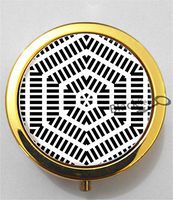 BlackKey Honeycomb Pattern 3-Compartment Decorative Pocket Gift Box Case Organizer for Pill, Color 2 -2121