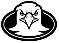 Eagle Head School Mascot Boston College 5.5" Logo Vinyl Stickers Symbol Decorative DIE Cut Decal for Cars Tablets LAPTOPS Skateboard - Black Color