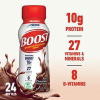Boost Original Complete Nutritional Drink, Rich Chocolate, 8 Fl Oz Bottle, 24 Count (Packaging May Vary)