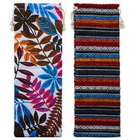 KISSWILL Straw Carrying Case, 2 Pack Different Color Straw Travel Case for Stainless Steel Straws, Silicone Straws, Glass Straws, Cutlery, Chopsticks, Knife, Fork, Spoon (2 Pack-01)