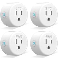 Smart Plug Gosund Smart Wifi Outlet Works with Alexa and Google Home, 2.4G Wifi Only, No Hub Required, ETL and FCC Listed 4 Pack [Upgraded Version]