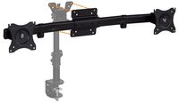 Mount-It! Dual Monitor Wall Mount | Single to Double Horizontal Arm Monitor Converter Adapter Bracket | VESA 75 100 Compatible | Fits 2 x 19 21.5 24 27 Inch Computer Screens